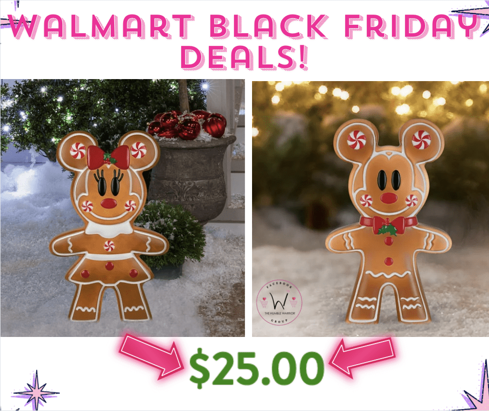 Minnie & Mickey Mouse 24 Inch Lighted Gingerbreads!